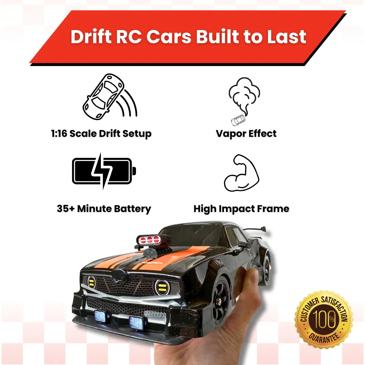 RC Vapor Drift Car (1:16 Scale)